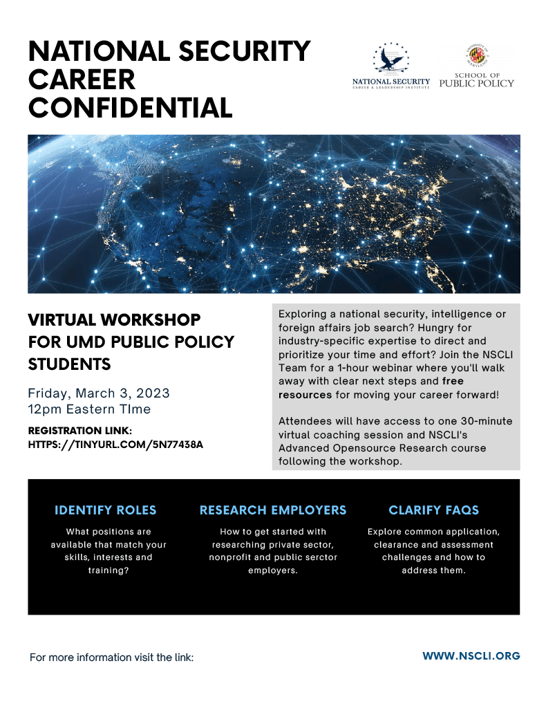 flyer for NSCLI webinar