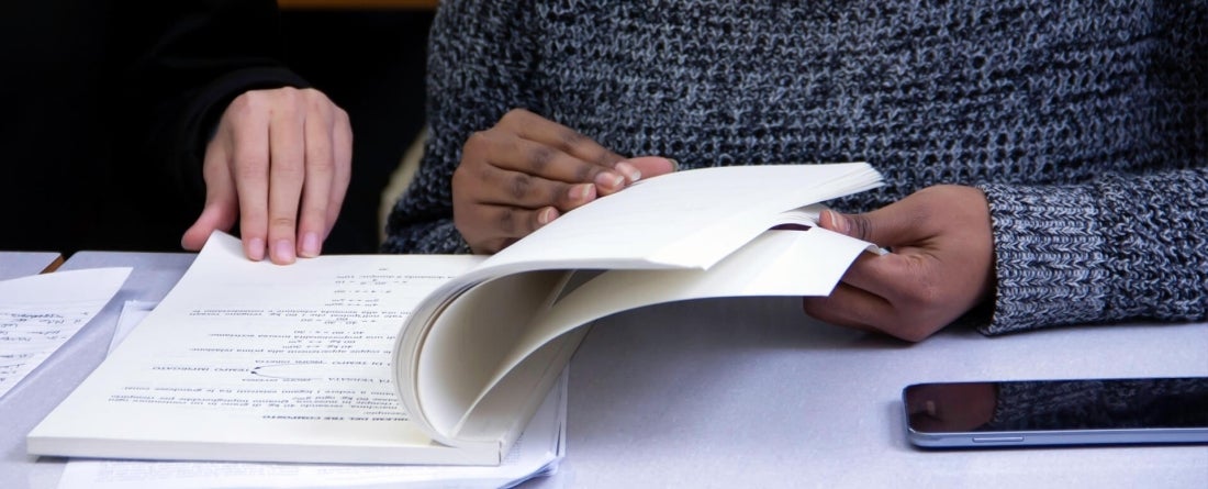 Students studying, photo by Alissa DeLeva